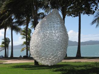 Just a Drop, 2007. PET Bottles and cable ties, 200 x 110cm.  Images courtesy the artist.