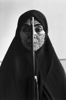 Shirin Neshat, Rebellious Silence, 1994. B&W RC print and ink. Photograph Cynthia Preston. © Shirin Neshat