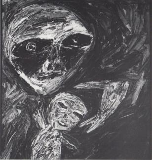 Davida Allen, Mother and Child, 1983. Collection: Ray and Annette Hughes. 