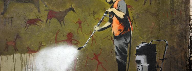 Banksy, Cave Painting, 2008. Image © Michael Greenwood.