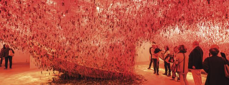 Chiharu Shiota, The Key in the Hand, 2015. Installation view, Japan Pavilion. The 56th International Art Exhibition, la Biennale di Venezia. 