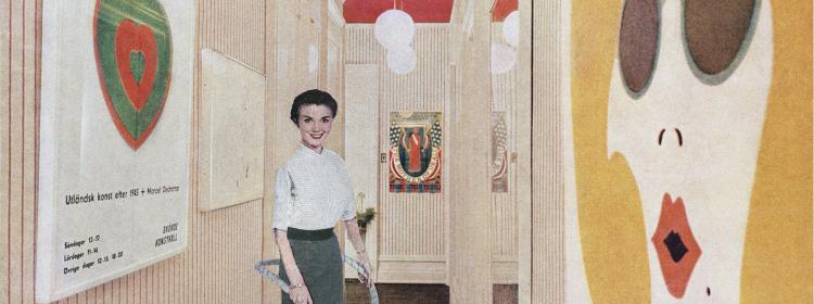 Martha Rosler, Vacuuming Pop Art, 1966-72. Photomontage, 60.96 x 50.8cm. 