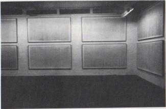 Installation view, Drawing in Ten Parts, 1981. Pencil on paper, 28 x 127cm. Collection of the Artist.