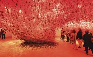 Chiharu Shiota, The Key in the Hand, 2015. Installation view, Japan Pavilion. The 56th International Art Exhibition, la Biennale di Venezia. 