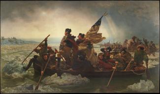 Emanuel Leutze, Washington Crossing the Delaware, 1851.