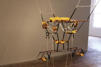 Anastasia Booth, Oh Yes, 2011. Felt, leather, pine and rope. Photography Travis Dewan.