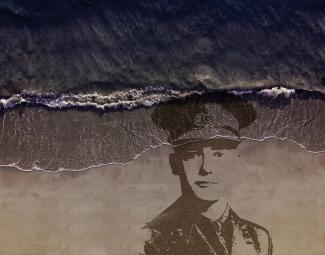 Danny Boyle, Pages from the Sea, 2018. Sand drawing.