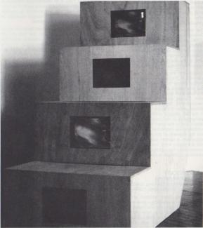 Shigeko Kubota, Duchampiana: Nude Descending a Staircase, 1976. Video installation. 