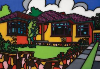 Howard Arkley, Triple fronted, 1987.